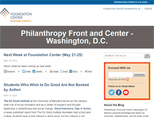 Tablet Screenshot of dcblog.foundationcenter.org