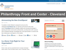 Tablet Screenshot of clevelandblog.foundationcenter.org