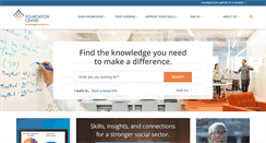 Desktop Screenshot of foundationcenter.org
