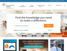 Tablet Screenshot of foundationcenter.org