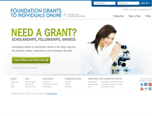 Tablet Screenshot of gtionline.foundationcenter.org