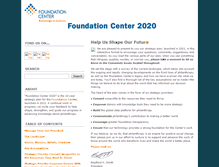 Tablet Screenshot of 2020.foundationcenter.org